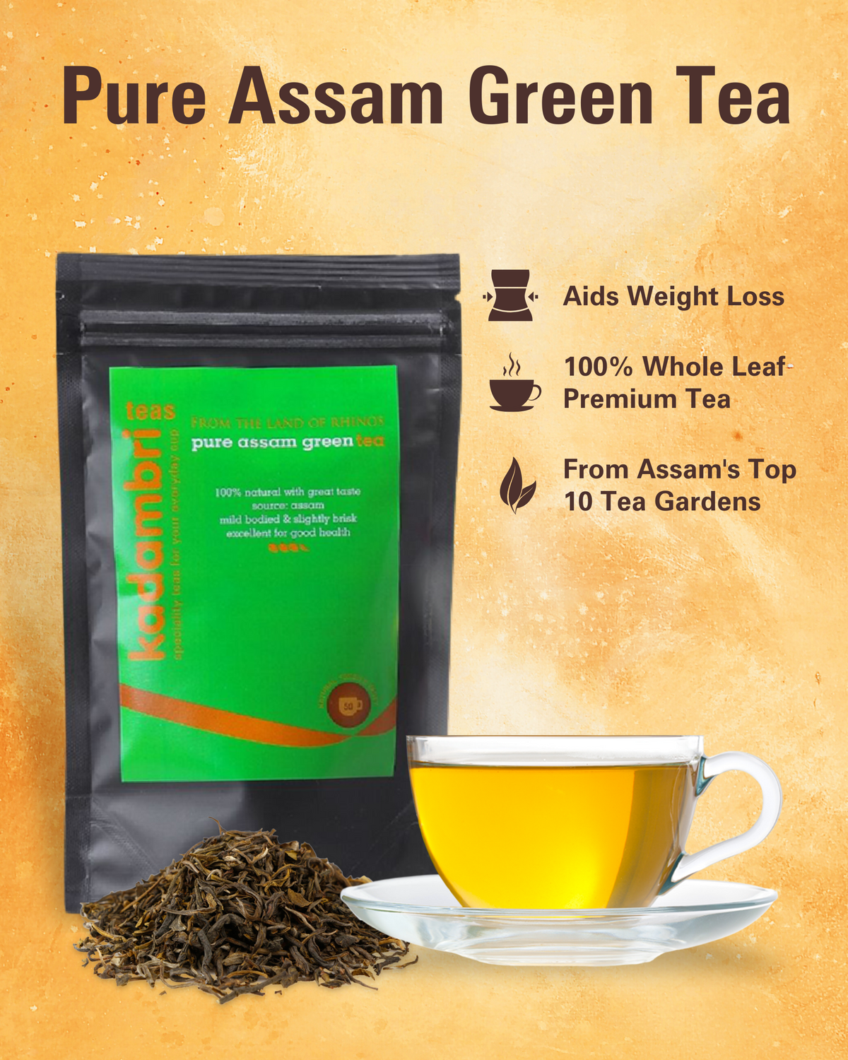 Rakhi Hamper for Brother & Bhabhi, Green Tea & Assam Chai