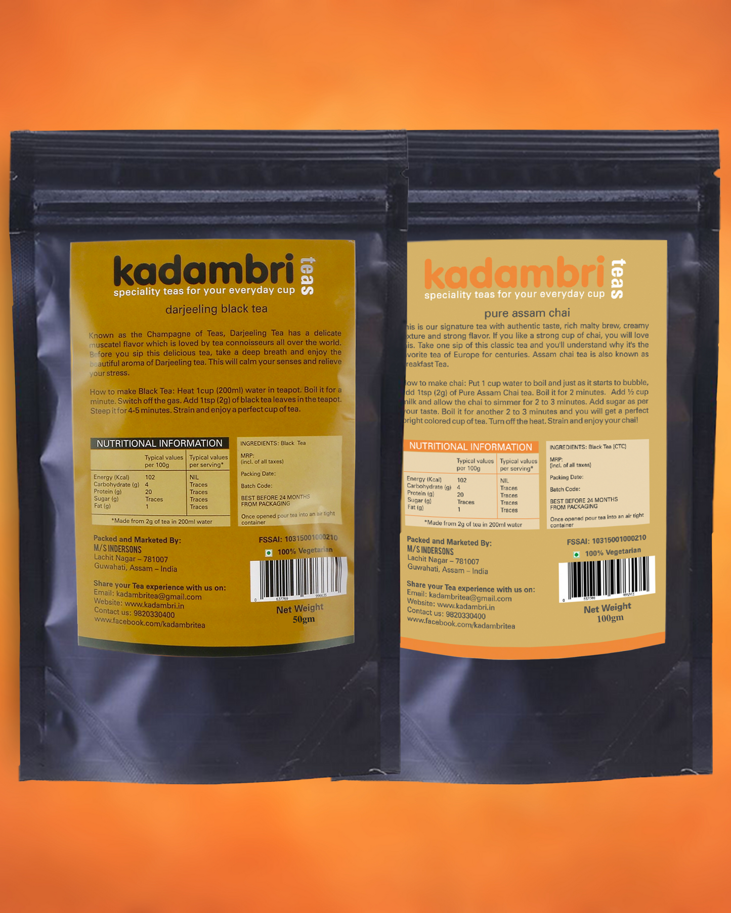 Rakhi Hamper for Brother & Bhabhi, Darjeeling & Assam Chai