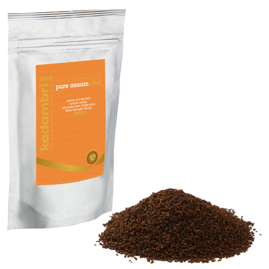 Kadak Assam Chai Patti pack with loose CTC tea leaves